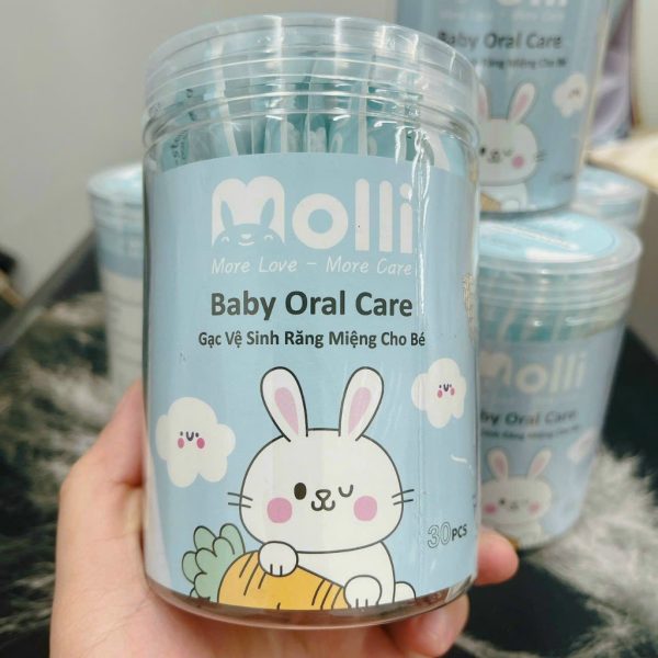 Gạc rơ lưỡi Molli hộp 30 que